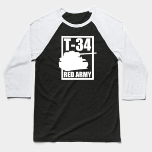 T-34 Tank Baseball T-Shirt